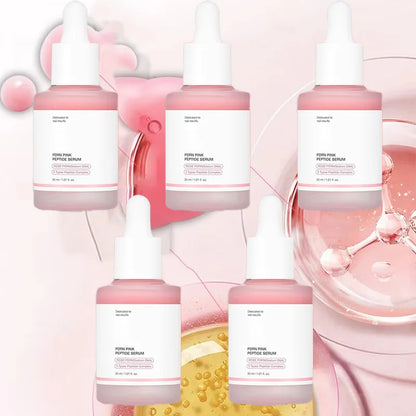 PIBU Peptide Glow Serum bottle detail with 30ml capacity